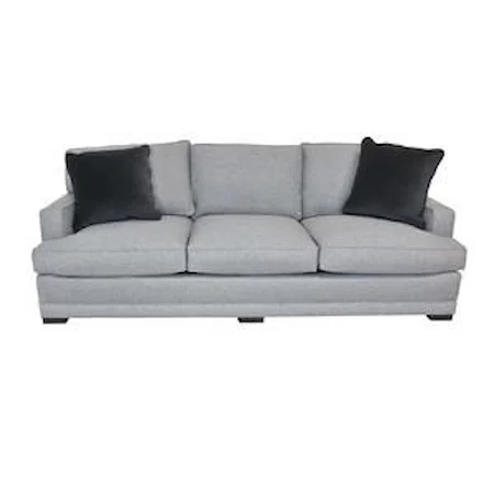 Contemporary Sofa with Track Arms